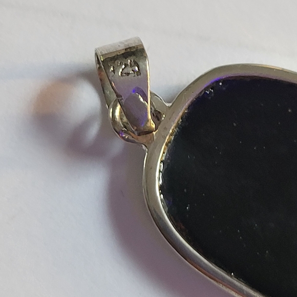 Abalone shell pendant in sterling silver - Picture 4 of 7